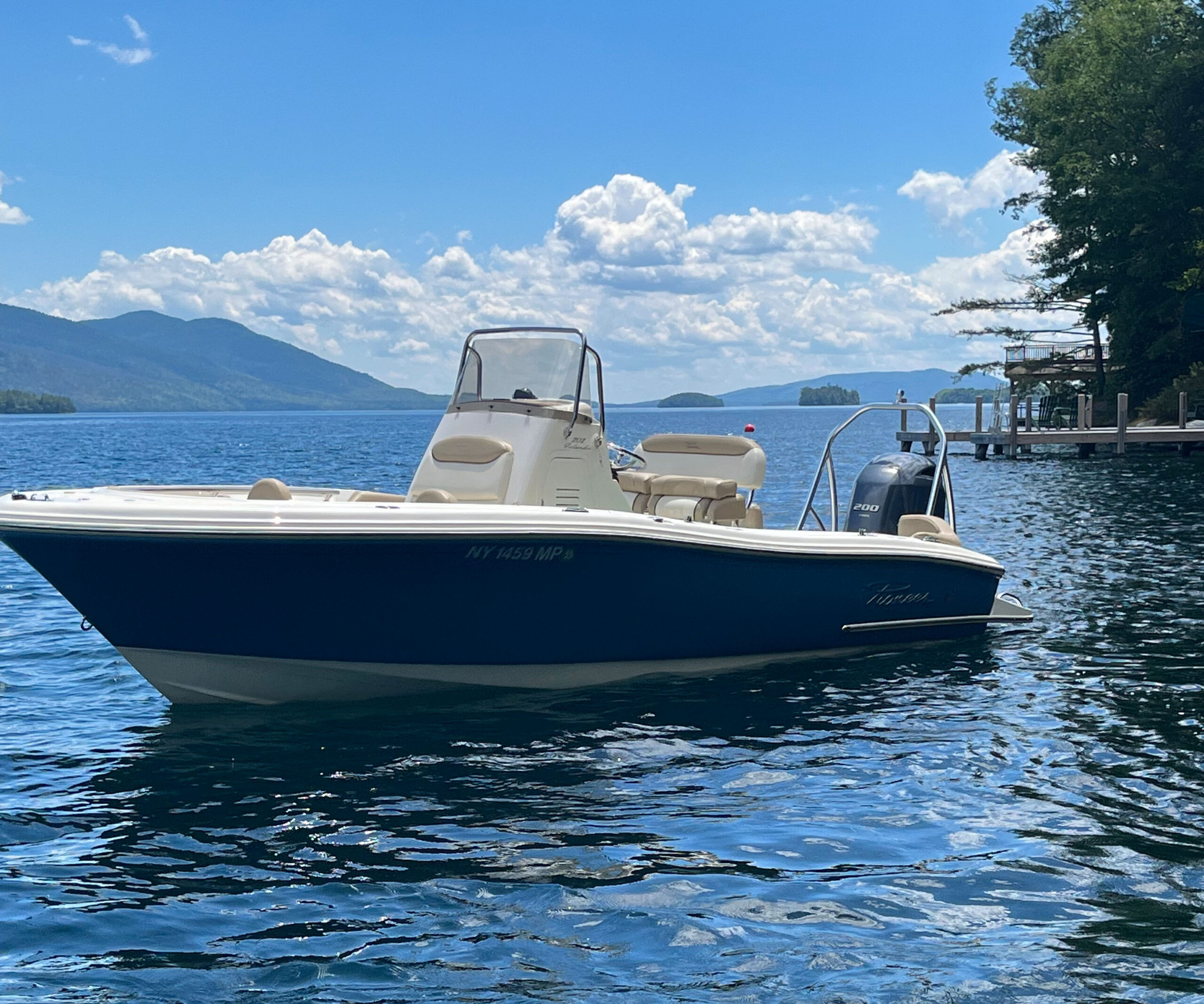 Boat on a lake